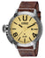U - Boat Classico U - 47 AS2 Automatic Stainless Steel Beige Dial Brown Leather Strap Date Mens Watch 8106 - Watches & Beyond