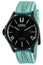 U - Boat Darkmoon Black PVD Black Dial Blue Silicon Strap Quartz Mens Watch 9526 - Watches & Beyond