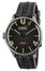 U - Boat Darkmoon Stainless Steel Black Dial Black Rubber Strap Quartz Mens Watch 8463 - Watches & Beyond