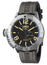 U - Boat Sommerso Damasco Automatic Damascus Steel Black Dial Black Rubber Strap Date Divers Mens Watch 9999 - Watches & Beyond