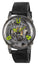 U - Boat U - 65 "Green" Stainless Steel Gray Skeleton Dial Black Silicone Strap Quartz Mens Watch 3350 - Watches & Beyond