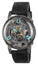 U - Boat U - 65 "Turquoise" Stainless Steel Gray Skeleton Dial Black Silicone Strap Quartz Mens Watch 3352 - Watches & Beyond