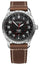 Victorinox Swiss Army Airboss Mechanical Automatic Stainless Steel Black Dial Brown Leather Strap Date Mens Watch 241973 - WAB - Shipping Dept.