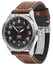 Victorinox Swiss Army Airboss Mechanical Automatic Stainless Steel Black Dial Brown Leather Strap Date Mens Watch 241973 - WAB - Shipping Dept.