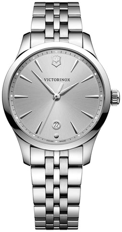 Victorinox Swiss Army Alliance Small Stainless Steel Silver Dial Date Quartz Womens Watch 241828 - WAB - Shipping Dept.