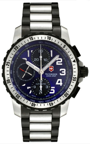 Victorinox Swiss Army Alpnach Automatic Chronograph Blue Dial Date Steel Mens Watch 241194 - WAB - Shipping Dept.