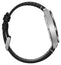Victorinox Swiss Army Automatic Stainless Steel Black Dial Black Leather Strap Date Mens Watch 242044 - Watches & Beyond