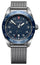 Victorinox Swiss Army Automatic Stainless Steel Mesh Blue Dial Date Mens Watch 242045 - Watches & Beyond