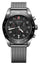 Victorinox Swiss Army Chronograph Stainless Steel Mesh Black Dial Date Quartz Mens Watch 242048 - Watches & Beyond