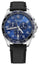 Victorinox Swiss Army Fieldforce Classic Chronograph Stainless Steel Blue Dial Black Leather Strap Date Quartz Mens Watch 241929 - WAB - Shipping Dept.