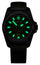 Victorinox Swiss Army I.N.O.X. Automatic Black Carbon Green Dial Green Rubber Strap Date Divers Mens Watch 242021.1 - Watches & Beyond