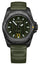 Victorinox Swiss Army I.N.O.X. Automatic Black Carbon Green Dial Green Rubber Strap Date Divers Mens Watch 242021.1 - Watches & Beyond