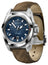 Victorinox Swiss Army I.N.O.X. Automatic Stainless Steel Blue Dial Brown Wood Interchangeable Blue Rubber Strap Date Divers Mens Watch 242018.1 - Watches & Beyond