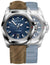 Victorinox Swiss Army I.N.O.X. Automatic Stainless Steel Blue Dial Brown Wood Interchangeable Blue Rubber Strap Date Divers Mens Watch 242018.1 - Watches & Beyond