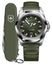 Victorinox Swiss Army I.N.O.X. Automatic Stainless Steel Green Dial Green Rubber Strap Date Divers Mens Watch 242017.1 - Watches & Beyond