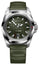 Victorinox Swiss Army I.N.O.X. Automatic Stainless Steel Green Dial Green Rubber Strap Date Divers Mens Watch 242017.1 - Watches & Beyond
