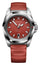 Victorinox Swiss Army I.N.O.X. Stainless Steel Red Dial Red Rubber Strap Date Divers Quartz Mens Watch 242029 - Watches & Beyond