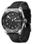 Victorinox Swiss Army Stainless Steel Black Dial Black Leather Strap Day/Date Quartz Mens Watch 242041 - Watches & Beyond