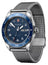 Victorinox Swiss Army Stainless Steel Mesh Blue Dial Day/Date Quartz Mens Watch 242042 - Watches & Beyond