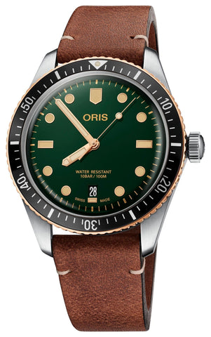 update alt-text with template Watches - Mens-Oris-733 7707 4357-LS-35 - 40 mm, 40 - 45 mm, date, Divers Sixty-Five, green, leather, mens, menswatches, new arrivals, Oris, round, rpSKU_733 7707 4356-LS, rpSKU_733 7720 4051-LS, rpSKU_733 7730 4153-RS, rpSKU_733 7730 4153-RS-Red, rpSKU_733 7730 7153-RS-Grey, stainless steel case, swiss automatic, uni-directional rotating bezel, watches-Watches & Beyond
