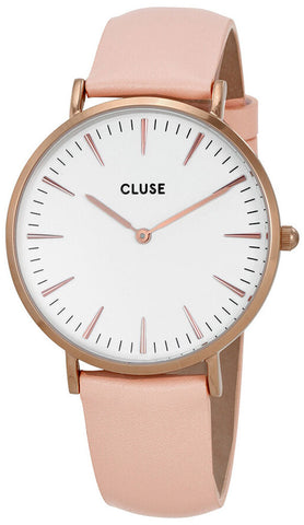 update alt-text with template Watches - Womens-CLUSE-CL18014-35 - 40 mm, Cluse, La Boheme, leather, new arrivals, quartz, rose gold plated, round, rpSKU_CL18008, rpSKU_CL18231, rpSKU_CL30003, rpSKU_CL30010, rpSKU_CL30014, watches, white, womens, womenswatches-Watches & Beyond