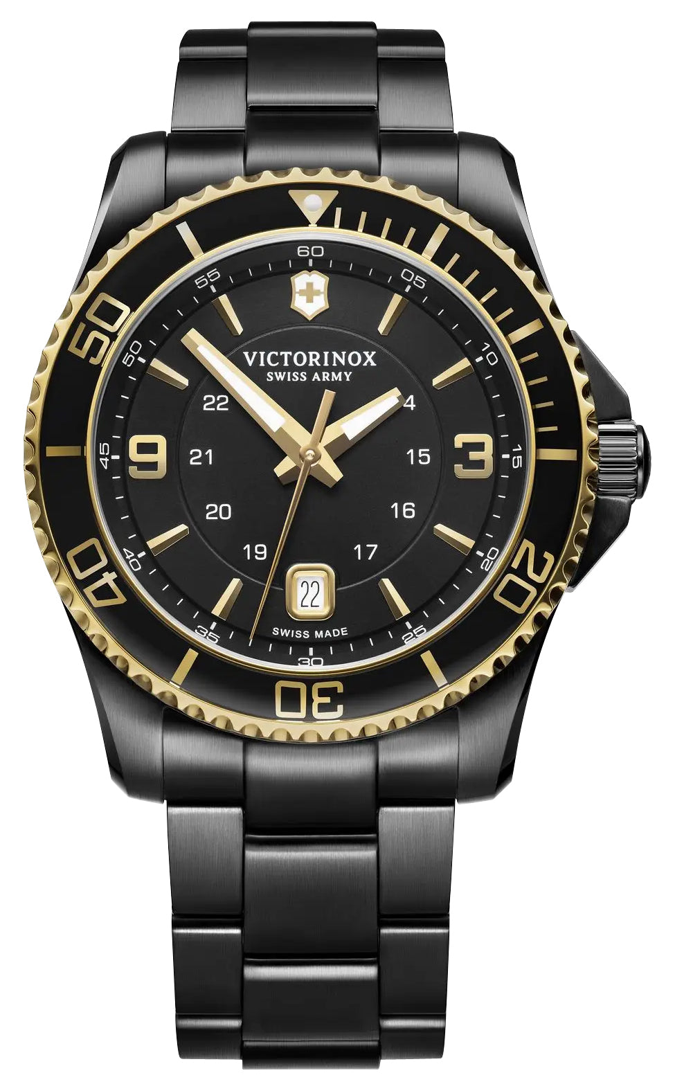 update alt-text with template Watches - Mens-Victorinox Swiss Army-241884-24-hour display, 40 - 45 mm, black, black PVD band, black PVD case, date, Maverick, mens, menswatches, new arrivals, round, rpSKU_241689, rpSKU_241698, rpSKU_241791, rpSKU_241797, rpSKU_241951, swiss quartz, uni-directional rotating bezel, Victorinox Swiss Army, watches-Watches & Beyond