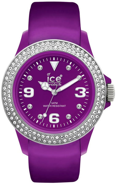 Watches - Womens-Ice-Watch-ST.PS.U.L.10-40 - 45 mm, Ice-Watch, leather, polyamide case, purple, quartz, round, Stone Tycoon, Swarovski crystals, unisex, unisexwatches, watches-Watches & Beyond