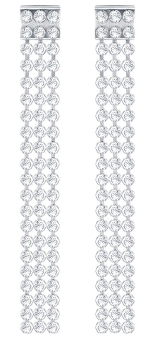 update alt-text with template Jewelry - Earrings-Swarovski-5293087-clear, earring, earrings, silver-tone, stainless steel, Swarovski Jewelry, womens-Watches & Beyond