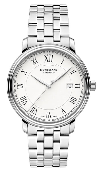 update alt-text with template Watches - Mens-Montblanc-112610-35 - 40 mm, 40 - 45 mm, date, mens, menswatches, Montblanc, new arrivals, round, rpSKU_112609, rpSKU_117323, rpSKU_117575, rpSKU_117830, rpSKU_ 117324, stainless steel band, stainless steel case, swiss automatic, Tradition, watches, white-Watches & Beyond