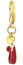 Swarovski - Bag Charms / Key Rings-Swarovski-5526754-gold-tone, keyring, keyrings, red, stainless steel, Swarovski-Watches & Beyond