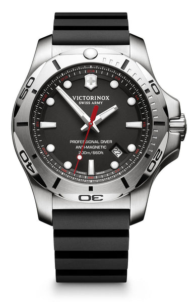 Watches - Mens-Victorinox Swiss Army-241733-40 - 45 mm, black, date, divers, I.N.O.X. Professional Diver, mens, menswatches, new arrivals, round, rubber, stainless steel case, swiss quartz, uni-directional rotating, Victorinox Swiss Army, watches-Watches & Beyond