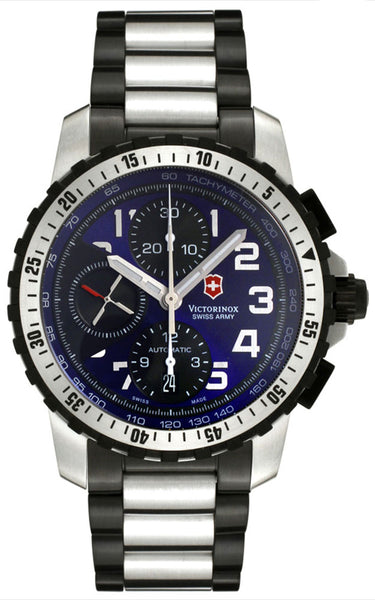 update alt-text with template Watches - Mens-Victorinox Swiss Army-241194-40 - 45 mm, Alpnach, black PVD band, blue, chronograph, date, mens, menswatches, new arrivals, round, stainless steel band, stainless steel case, swiss automatic, uni-directional rotating bezel, Victorinox Swiss Army, watches-Watches & Beyond