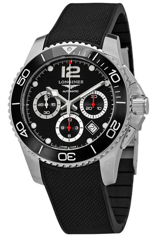 update alt-text with template Watches - Mens-Longines-L38834569-12-hour display, 40 - 45 mm, black, chronograph, date, divers, HydroConquest, Longines, mens, menswatches, new arrivals, round, rpSKU_L37834766, rpSKU_L37834769, rpSKU_L38834566, rpSKU_L38834766, rpSKU_L38834969, rubber, seconds sub-dial, stainless steel case, swiss automatic, uni-directional rotating bezel, watches-Watches & Beyond