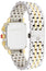 Watches - Womens-Michele-MWW06P000122-30 - 35 mm, 35 - 40 mm, chronograph, date, day, Deco, diamonds / gems, Michele, mother-of-pearl, new arrivals, rectangle, seconds sub-dial, stainless steel band, stainless steel case, swiss quartz, two-tone band, two-tone case, watches, white, womens, womenswatches-Watches & Beyond