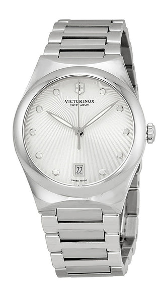 update alt-text with template Watches - Womens-Victorinox Swiss Army-241630-30 - 35 mm, date, round, silver-tone, stainless steel band, stainless steel case, swiss quartz, Victoria, Victorinox Swiss Army, watches, womens, womenswatches-Watches & Beyond