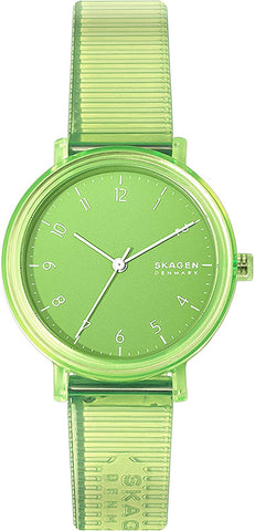Watches - Womens-Skagen-SKW2857-35 - 40 mm, Aaren, green, new arrivals, plastic band, plastic case, quartz, round, Skagen, watches, womens, womenswatches-Watches & Beyond