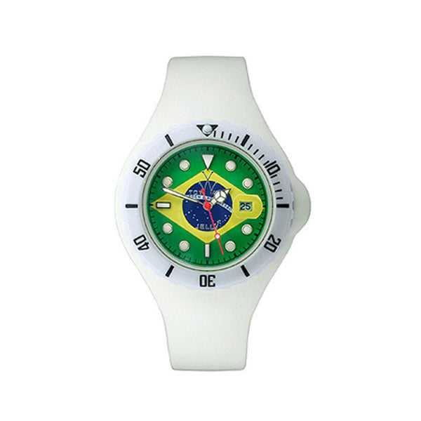 update alt-text with template Watches - Mens-ToyWatch-JYF05BR-40 - 45 mm, blue, date, green, Jelly Flag, plasteramic case, quartz, round, rubber, ToyWatch, uni-directional rotating bezel, unisex, unisexwatches, watches, yellow-Watches & Beyond