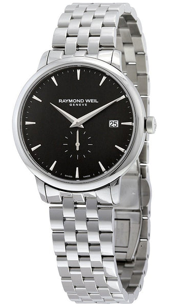 Watches - Mens-Raymond Weil-5484-ST-20001-35 - 40 mm, black, date, mens, menswatches, Raymond Weil, round, seconds sub-dial, stainless steel band, stainless steel case, swiss quartz, Toccata, watches-Watches & Beyond