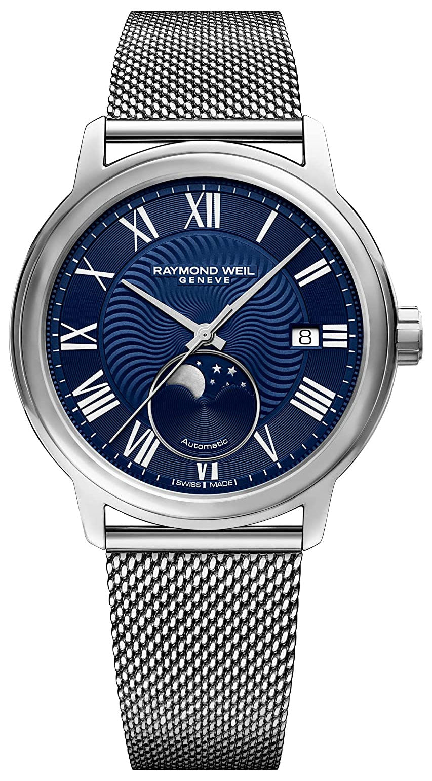 update alt-text with template Watches - Mens-Raymond Weil-2239M-ST-00509-35 - 40 mm, blue, date, Maestro, mens, menswatches, Moonphase, new arrivals, Raymond Weil, round, rpSKU_2227-STC-00508, rpSKU_2227-STC-00659, rpSKU_2237-PC5-65001, rpSKU_2239-STC-00509, rpSKU_2239M-ST-00659, stainless steel band, stainless steel case, swiss automatic, watches-Watches & Beyond