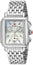Watches - Womens-Michele-MWW06P000014-30 - 35 mm, 35 - 40 mm, chronograph, date, day, Deco, diamonds / gems, Michele, mother-of-pearl, new arrivals, rectangle, seconds sub-dial, stainless steel band, stainless steel case, swiss quartz, watches, white, womens, womenswatches-Watches & Beyond