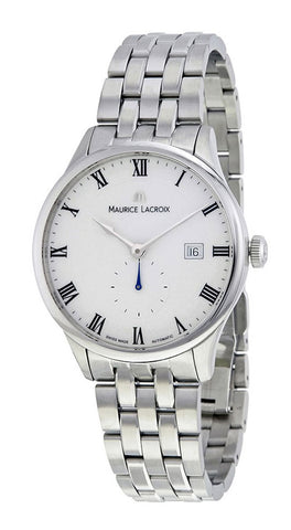 Watches - Mens-Maurice Lacroix-MP6907-SS002-112-1-35 - 40 mm, 40 - 45 mm, Maurice Lacroix, mens, menswatches, round, seconds sub-dial, stainless steel band, stainless steel case, swiss automatic, watches, white-Watches & Beyond