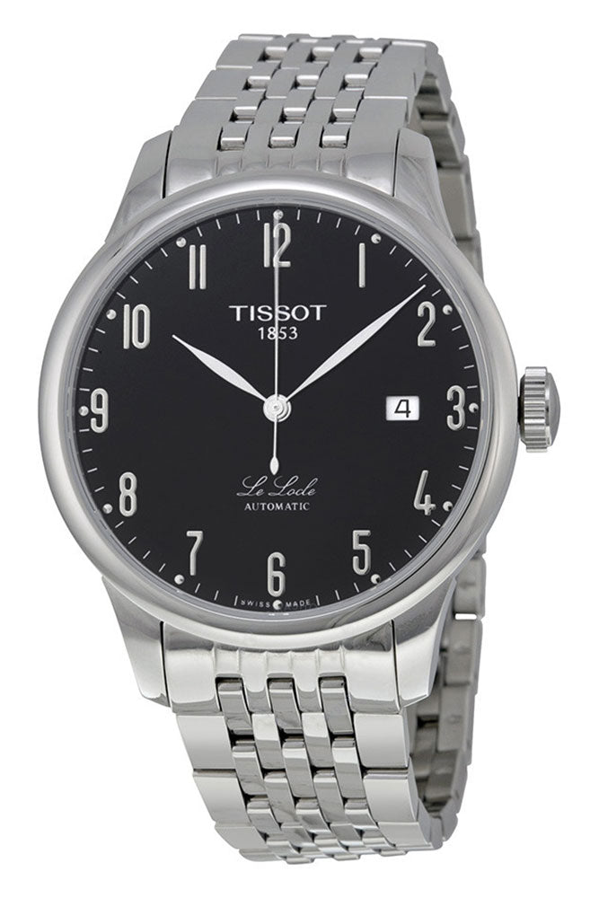 Watches - Mens-Tissot-T41.1.483.52-35 - 40 mm, black, date, Le Locle, mens, menswatches, round, stainless steel band, stainless steel case, swiss automatic, Tissot, watches-Watches & Beyond