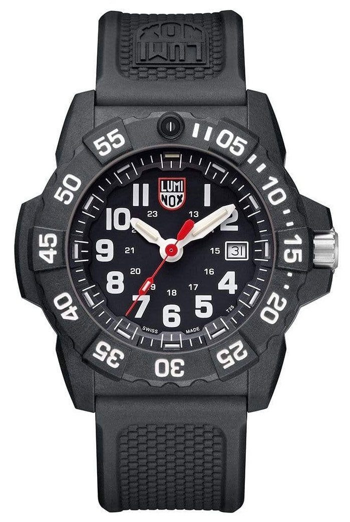 update alt-text with template Watches - Mens-Luminox-XS.3501.F-40 - 45 mm, 45 - 50 mm, black, CARBONOX case, date, divers, glow in the dark, Luminox, mens, menswatches, Navy SEAL, new arrivals, round, rpSKU_XS.3001.EVO.OR, rpSKU_XS.3001.EVO.OR.S, rpSKU_XS.3001.F, rpSKU_XS.3003.EVO, rpSKU_XS.3602.NSF, rubber, swiss quartz, uni-directional rotating bezel, watches-Watches & Beyond