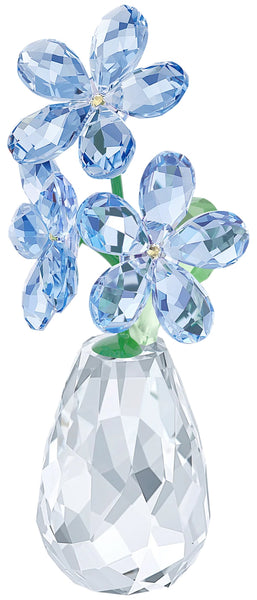 Swarovski - Figurines-Swarovski Ornaments-5254325-blue, clear, Flower Dreams, flowers, Mother's Day, ornaments, Swarovski Ornaments-Watches & Beyond