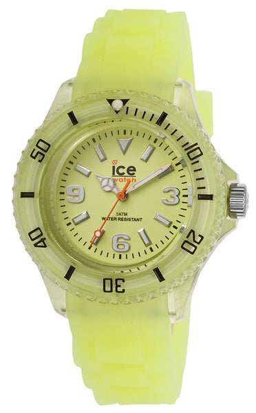update alt-text with template Watches - Womens-Ice-Watch-GL.GY.S.S.11-35 - 40 mm, glow in the dark, ICE Glow, Ice-Watch, polyamide case, quartz, round, silicone band, uni-directional rotating bezel, watches, womens, womenswatches, yellow-Watches & Beyond