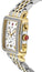 Watches - Womens-Michele-MWW06Z000013-35 - 40 mm, chronograph, date, day, Deco, diamonds / gems, Michele, mother-of-pearl, new arrivals, rectangle, seconds sub-dial, stainless steel band, stainless steel case, swiss quartz, two-tone band, two-tone case, watches, white, womens, womenswatches-Watches & Beyond