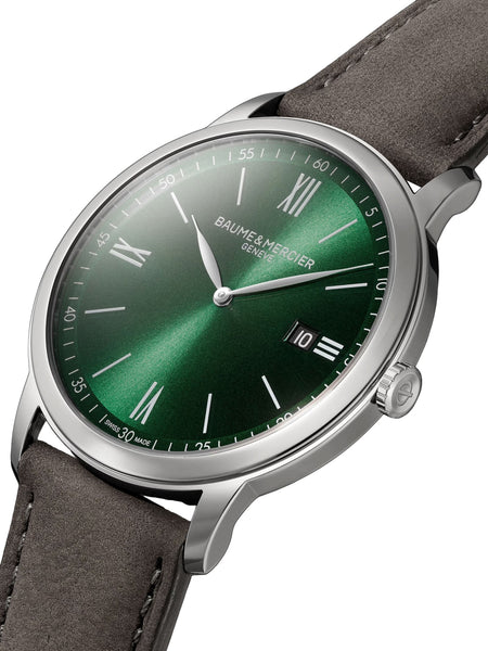 Baume & Mercier Classima Stainless Steel Green Dial Watch – Watches ...