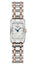 Watches - Womens-Longines-L52585877-25 - 30 mm, diamonds / gems, DolceVita, Longines, mother-of-pearl, new arrivals, rectangle, rose gold band, stainless steel band, stainless steel case, swiss quartz, two-tone band, watches, white, womens, womenswatches-Watches & Beyond