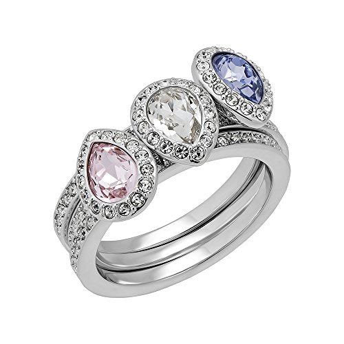 update alt-text with template Jewelry - Ring-Swarovski-5143557-9 / 60, blue, Christie, clear, crystals, pink, ring, rings, rpSKU_5152856, rpSKU_5182091, rpSKU_5184229, rpSKU_5184233, rpSKU_5221430, silver-tone, stainless steel, Swarovski crystals, Swarovski Jewelry, womens-Watches & Beyond