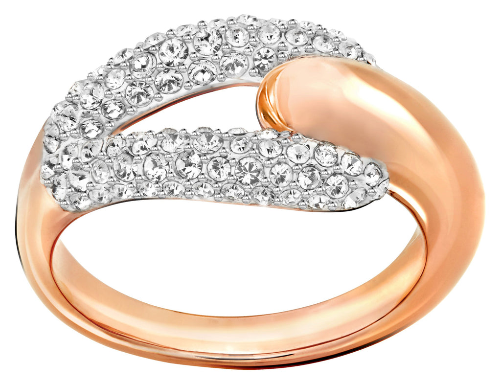 OTHER WORLD - Crystal AB Ring w Rose Gold Adjustable Ring Band –  ShySiren.com